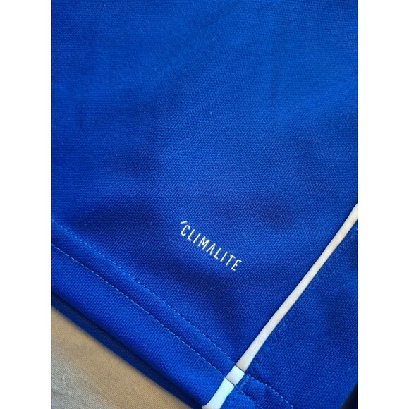 Adidas Blue 1/4 Zip Track Jacket, Men's size Large, L, Excellent Condition - Picture 7 of 8